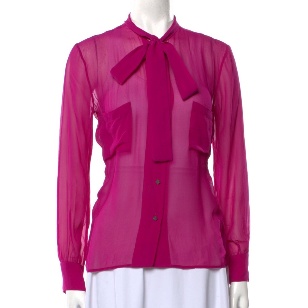 Golden Goose Silk blouse with neck tie